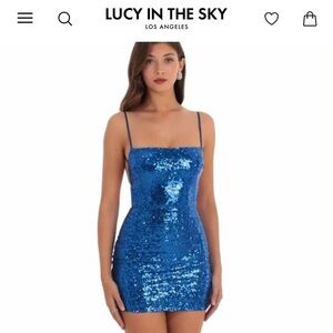 Strappy dress in Lapid Blue Lucy In the Sky